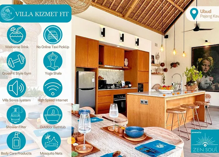 فيلة Kizmet Fit - 2bed Private Sanctuary - Yoga Shala, Crossfit-style Gym *